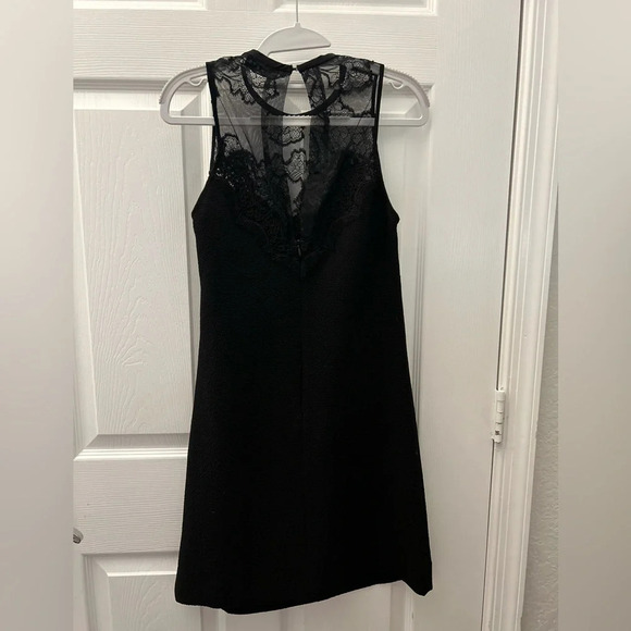 Sandro Paris Sleeveless Slip Dress with Black Lace - Size Small (Sandro Size 1) - Picture 2 of 8